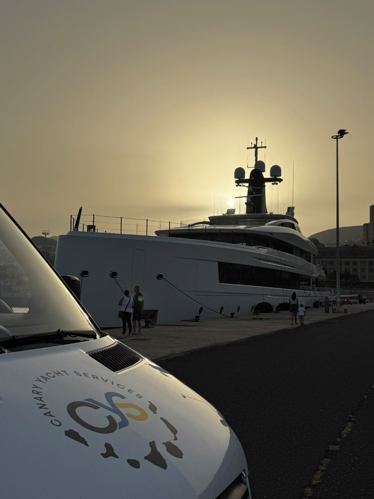 Canary Yacht Services real pier-side operations van